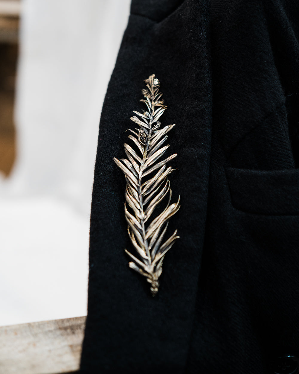 Spruce Branch Brooch